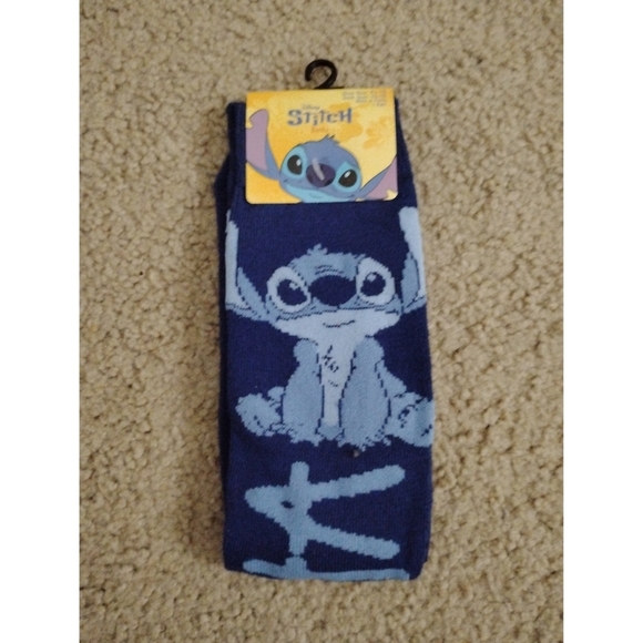 Disney Other - Disney Stitch Crew Socks - "Ohana" Comfort!
